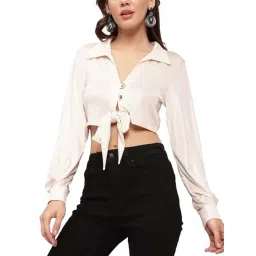 KENDALL + KYLIE White Slim Fit Shirt-picture-37