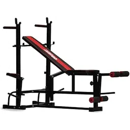 KENIT Adjustable Weight Bench for Home Gym, Multi-Purpose Workout Bench for Bench Press Sit up Incline Flat Decline (Red & Black) (RED) 250 KG-picture-27