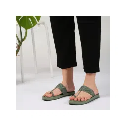 kenneth cole accessories Kenneth Cole Women One Toe Flat Green Kolhapuris-picture-12