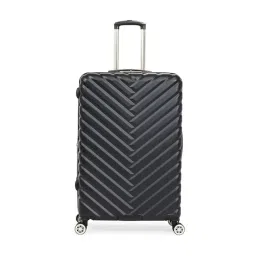 Kenneth Cole Black Textured Large Checked Luggage-picture-180