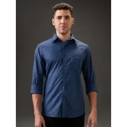 Kenneth Cole Blue & Green Checked Slim Fit Shirt-picture-21