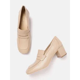 Kenneth Cole Leather Block Heeled Pumps image 1