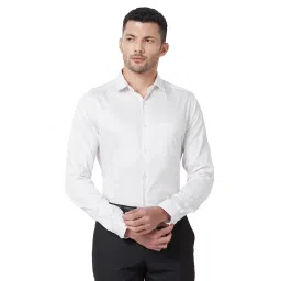 Kenneth Cole White Slim Fit Cotton Shirt image 1