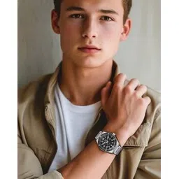 kenneth scott Men Analogue Wrist Watch with Stainless Steel Strap - K23028-SBSB-picture-10