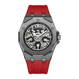 KENNETH SCOTT Men Dial & Textured Straps Analogue Automatic Watch K25301-XSRB-picture-26