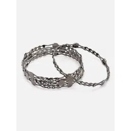 Kennice Silver-Plated American Diamond Studded Jewellery Set image 4