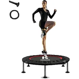 KENSONE 40" Mini Spring Trampoline Rebounder for Adults, Small Fitness Trampoline for Indoor Exercise with 1 Oxford Cover and 1 Black Foam Safety Pad, Max Load 330 LBS-picture-13