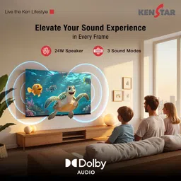 kenstar 109 cm (43 inch) Ultra HD (4K) LED Smart Tizen TV 2025 Edition with Metal Frameless Design | 24W Dolby Audio | Samsung TV Plus (100+ Free Channels) | Voice enabled Smart Remote image 3