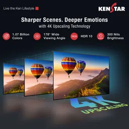 kenstar 109 cm (43 inch) Ultra HD (4K) LED Smart Tizen TV 2025 Edition with Metal Frameless Design | 24W Dolby Audio | Samsung TV Plus (100+ Free Channels) | Voice enabled Smart Remote image 2