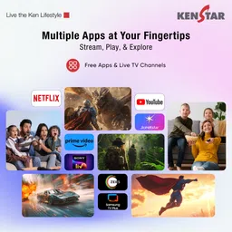 kenstar 109 cm (43 inch) Ultra HD (4K) LED Smart Tizen TV 2025 Edition with Metal Frameless Design | 24W Dolby Audio | Samsung TV Plus (100+ Free Channels) | Voice enabled Smart Remote image 5