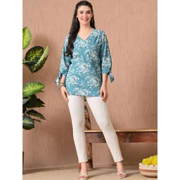 KEOSA Floral Print Cotton Top-picture-39