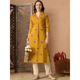 KEOSA Women Ethnic Motifs Printed Indie Prints Kurta-picture-15