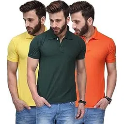 keoti Cotton Blend Polo Neck T-Shirts Combo for Men and Boys - Pack of 3-picture-17