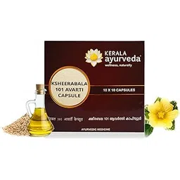 Kerala Ayurveda Ksheerabala 101 Avarti Capsule | For Healthy Joints| Natural Joint Pain Relief Capsules | For Age-Related Joint Issues | Joint Stiffness and Swelling | For Joint Strength, Mobility, and Flexibility | With Bala, Cow Milk in Sesame Oil | 100 capsules-picture-29