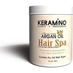 KERAMINO ELEMENT.PROFESSIONAL Premium Keratin Hair Spa Smooth Therapy | 100% Soft, Shine & Hair Repair | Infused With Brazilian Nut And Keratin | Treatment Protein Spa - Conditioning For Dry Damaged,1 Count (1000 ML, ARGAN OIL HAIR SPA)-picture-23