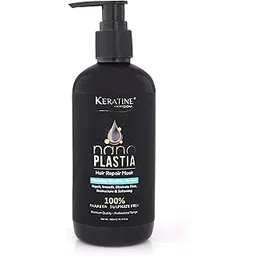 KERATINE PROFESSIONAL® NANO PLASTIA HAIR REPAIR MASK 300 ML| Intensively Nourishes the Hair | Sulphate & Paraben Free| For Straight, Shiny Hair - Nourishes Dry Hair & Controls Frizz-picture-28