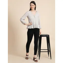 KERI PERRY Beige Floral Print A-LineTop image 4