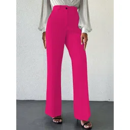 KERI PERRY Women Relaxed High-Rise Easy Wash Trousers-picture-24