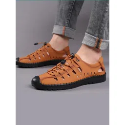 Kerzl Men Brown Casual Shoe-Style Sandals-picture-33