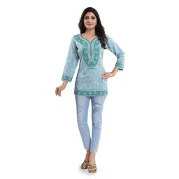 keshubaba Ethnic Motifs Printed Straight Kurti-picture-16