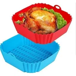 kesol Square Airfryer Tray Red & Blue Perfect for your Airfryer Tray-picture-13
