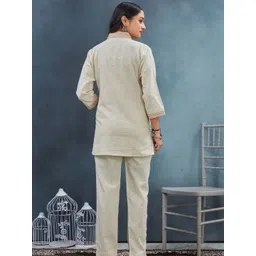 Kesudi Flemingo Women Printed Full Sleeve Tunic & Trouser image 2