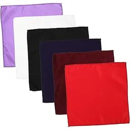 kesyoo 6pcs Men Pocket Squares Solid Color Handkerchiefs Fine Texture for Weddings Graduations and Formal Occasions Accessory for Business Suits-picture-16