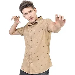 ketch Men Cotton Slim Fit Printed Half Sleeve Shirt-picture-28