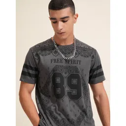 KETCH Men Varsity Printed Round Neck T-shirt-picture-20