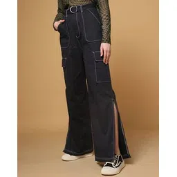 ketch Regular Fit Cargo Trousers with Side Slit-picture-51