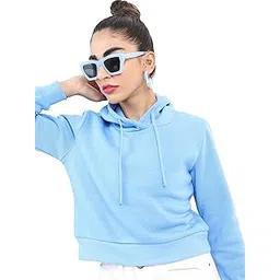 ketch Women's Polyester Hooded Neck Crop Fit Full Sleeve Sweatshirt-picture-19