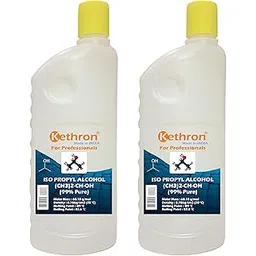 kethron Kethron® Original IPA Iso-Propyl Alcohol 99% CAS: 67-63-0, Laboratory Grade, Multiple Cleaner, Electronics, Mobile, LCD, Laptop Glass Tiles Metal and Surface Cleaning Stain and Dust Remover (1 Ltr)-picture-15