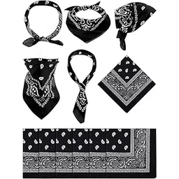 ketkar Unisex Cotton Paisley Bandana Cowboy Head Scarf Head Wrap|Face Mask Bandana sun & UV - For Men & Women_Free Size(Pack Of 6)-picture-12