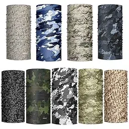 KETKAR Unisex Motorcycle Riding Bandana, Headband, Head Wrap, UV resistant, Biker Face Mask_Free Size(Pack Of 09)-picture-36