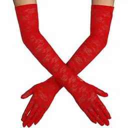 KETKAR Long Lace Gloves Bridal Gloves for Wedding Lace Gloves for Women Floral Opera Gloves Stretchy Elbow Length Gloves Party Costumes-picture-15