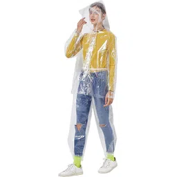 Solid Women Raincoat-image-4