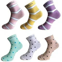 keva socks Kevasocks Activewear Women Ankle Designer Socks 6 Pairs Pack Aw22 Aw23-picture-22