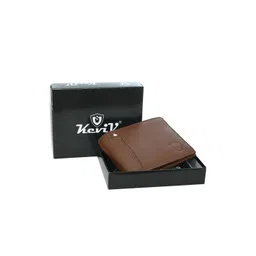 Keviv Men Tan Leather Two Fold Wallet-picture-28