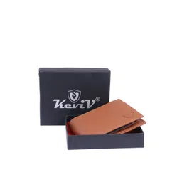 Keviv Men Tan Leather Two Fold Wallet-picture-30
