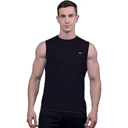 KEX Sleeveless Sports T-Shirt for Men | Quick-Dry Polyester Fabric | Lightweight Gym, Running & Fitness Wear | Breathable, Stretchable Activewear for Training & Workouts-picture-0