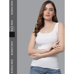 KEX Women Pack Of 2 Cotton Camisole-picture-41