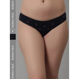 KEX Women Pack Of 2 Floral Printed Cotton Hipster Briefs-picture-42
