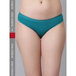 KEX Women Pack Of 2 Pure Cotton Hipster Briefs-picture-15