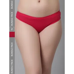 KEX Women Pack Of 2 Pure Cotton Hipster Briefs-picture-22