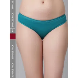 KEX Women Pack Of 2 Pure Cotton Hipster Briefs image 1