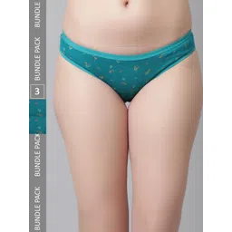KEX Women Pack Of 3 Floral Printed Pure Cotton Hipster Briefs-picture-39