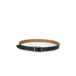 KEZRO Men Black Textured Reversible Belt-picture-34
