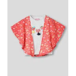 kg frendz Girls Embroidered Regular Fit Round-Neck T-Shirt-picture-20