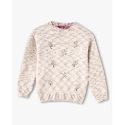 kg frendz Girls Embroidered Round-Neck Sweater-picture-50