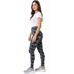 kgn hub High Waist Gym Pants for Women, Squat-Proof Yoga Leggings, Ankle Length, Slim Fit, Stretchable Polyester Spandex-picture-27